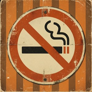 Vintage No Smoking Retro