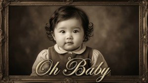Vintage Oh Baby Portrait