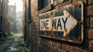 Vintage One Way Sign