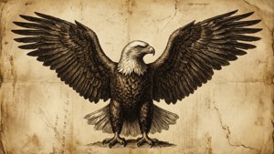 Vintage Parchment Eagle