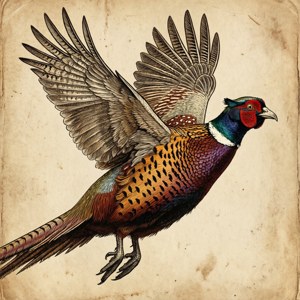 Vintage Pheasant Print
