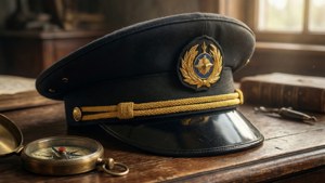 Vintage Pilot Hat Still Life