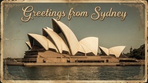 Vintage Postcard Opera