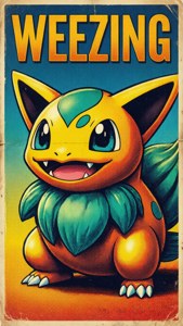 Vintage Poster Weezing