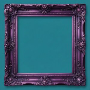 Vintage Purple Ornate Frame