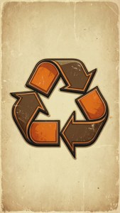 Vintage Recycle Badge