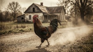 Vintage Rooster Walk