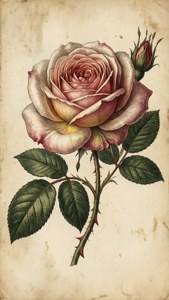 Vintage Rose Sketch