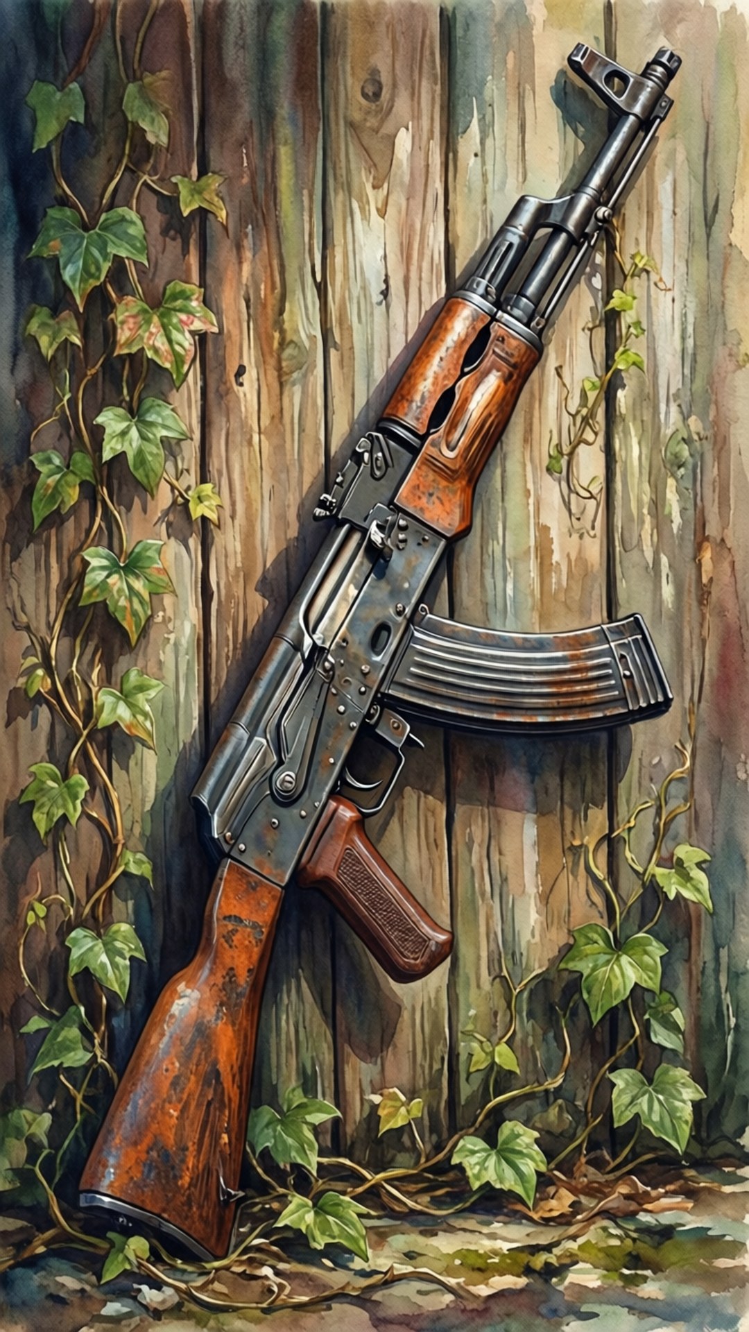 Vintage Rust AK by Wallpapers.art Studio