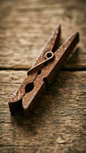 Vintage Rusty Clothespin