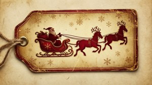 Vintage Santa Sleigh