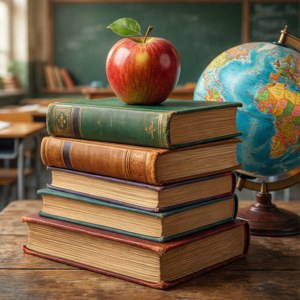 Vintage School Stack