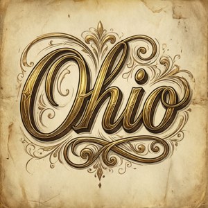 Vintage Script Ohio
