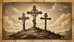 Vintage Sepia Crosses