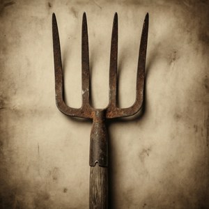 Vintage Sepia Pitchfork
