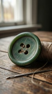 Vintage Sewing Button Still Life