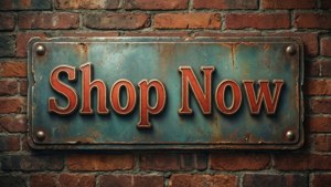 Vintage Shop Now Sign