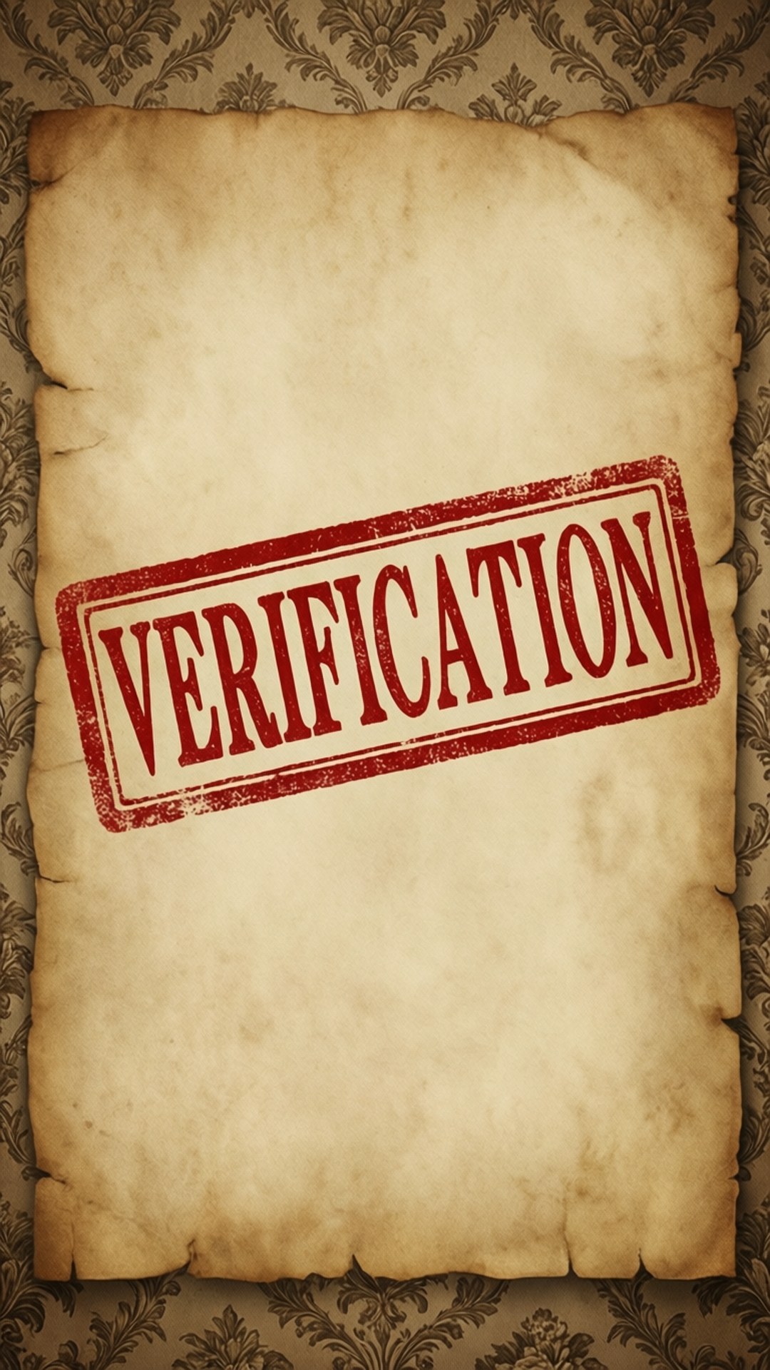 Vintage Stamp Verification by Wallpapers.art Studio