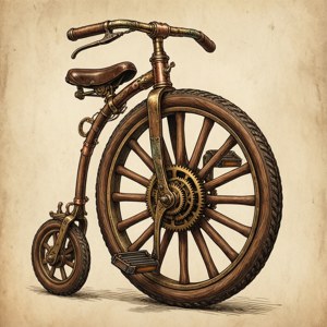 Vintage Steampunk Unicycle