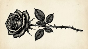 Vintage Stem Rose