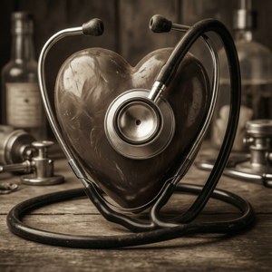 Vintage Stethoscope Heart