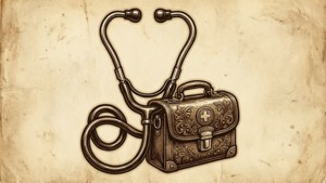 Vintage Stethoscope Sepia
