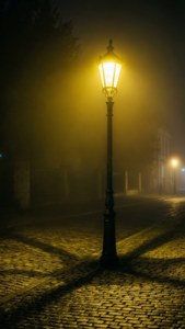 Vintage Street Lamp Glow