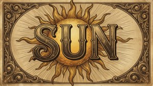 Vintage Sun Typography