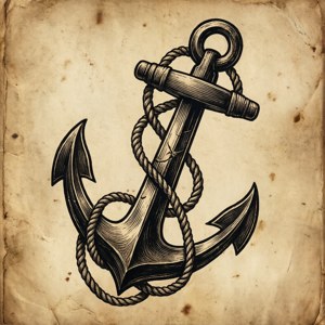 Vintage Tattoo Fin