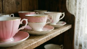 Vintage Teacup Shelf