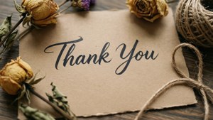 Vintage Thank You Note