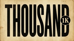 Vintage Thousand Typography