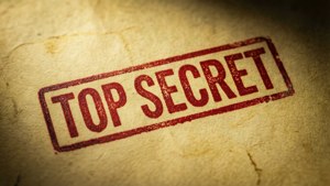 Vintage Top Secret Stamp