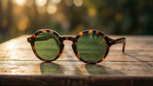 Vintage Tortoiseshell Round