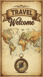 Vintage Travel Welcome