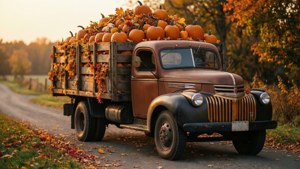 Vintage Truck Pumpkins