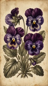 Vintage Violet Botanical