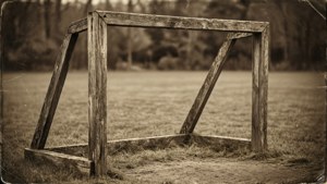 Vintage Wood Goal