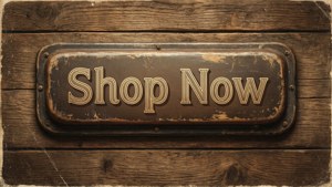 Vintage Wooden Button