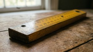 Vintage Wooden Meter Stick