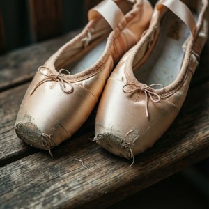Vintage Worn Ballet Shoes