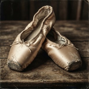 Vintage Worn Pointe Shoes