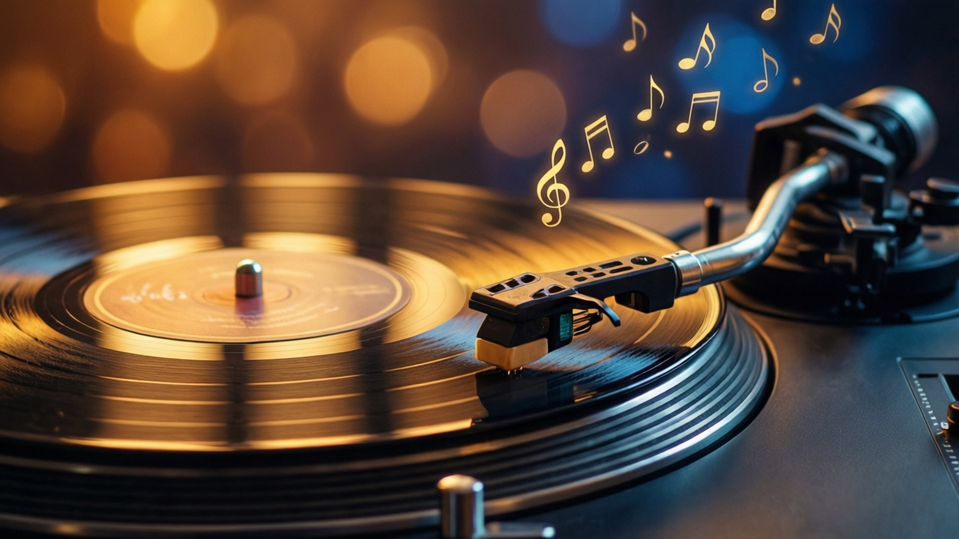 Vinyl Golden Memories by Wallpapers.art Studio