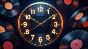 Vinyl Record Clock
