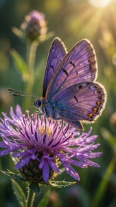 Violet Butterfly Bloom
