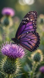Violet Butterfly Macro
