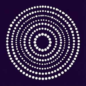 Violet Concentric Dots