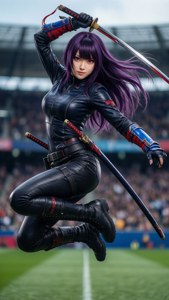 Violet's Graceful Leap