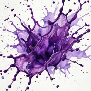 Violet Watercolor Splash