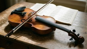 Violin Sunlight Still Life